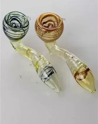 4.5 in. Sherlock shape soft glass Hand Pipe