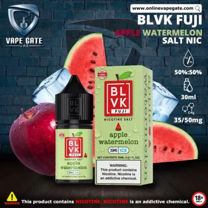APPLE WATERMELON ICE - BLVK FUJI SALTS - 30ML - 50 mg / 30 ml