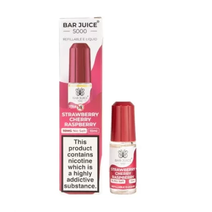 Strawberry Cherry Raspberry Nic Salt E-Liquid by Bar Juice 5000 - Vape Product, Vape Product