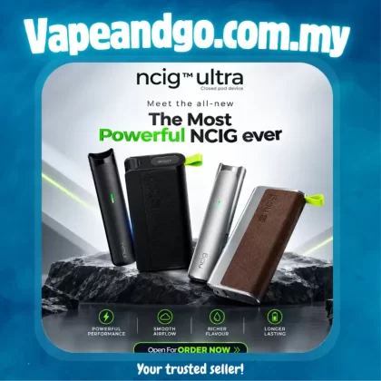 NCIG Ultra Starter Kit (Device & Pocket Charger) - NCIG ULTRA ENIGMA + BOOST MOD ENIGMA (BLACK), NCIG ULTRA ODYSSEY + BOOST MOD ODYSSEY (SILVER)