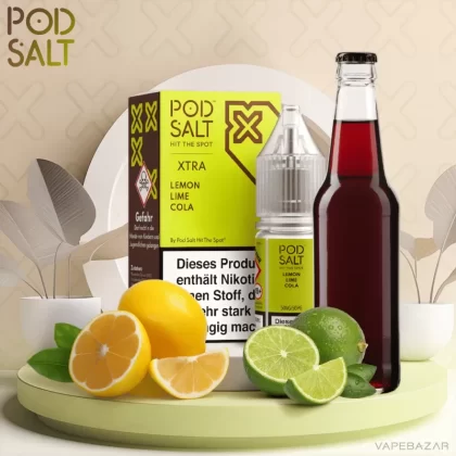 Pod Salt X Nikotinsalz Liquid – Lemon Lime Cola - Vapebazar