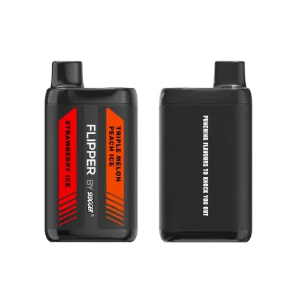 Strawberry Ice + Triple Melon Peach Ice – Flipper 12000 puffs By Slugger - Vape Product