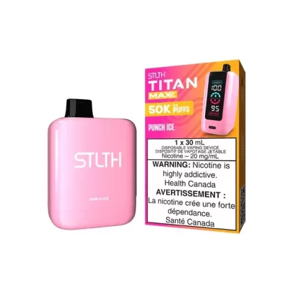 STLTH Titan Max Disposable Vape – 50k Puffs – Punch Ice