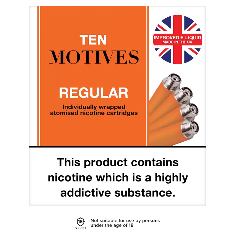 10 Motives Regular Refills - 11mg / 4 Refills - Vapeshop Co