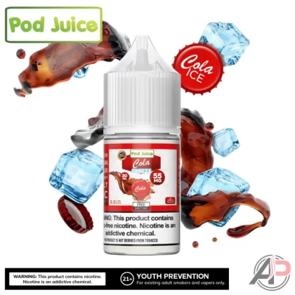 Pod Juice Cola Freeze Salt Nicotine 30mL - Salt Nicotine 20mg - 30mL, Salt Nicotine 35mg - 30mL