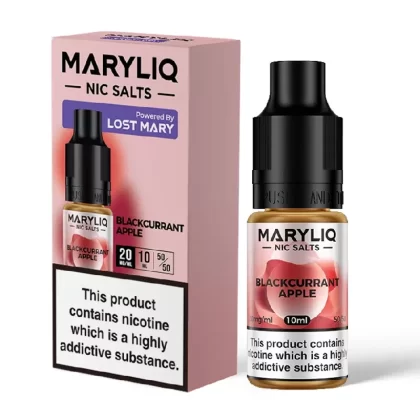 Blackcurrant Apple Maryliq Nic Salt E-Liquid by Lost Mary