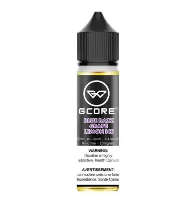 G-Core Salts - Blue Razz Grape Lemon Ice - Vape Product, 60ML 10mg