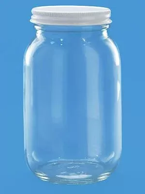 Glass Jar with Metal Lid
