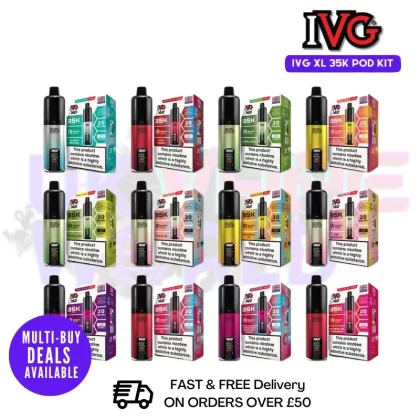 IVG 35K XL 35,000 Puff Vape Pen Kit – 3 FOR £24.90
