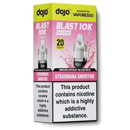 Strawnana Smoothie Pod & Refill by Dojo Blast 10k - Ecigarettedirect Co