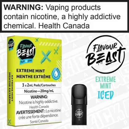 Extreme Mint Iced Flavour Beast STLTH Compatible