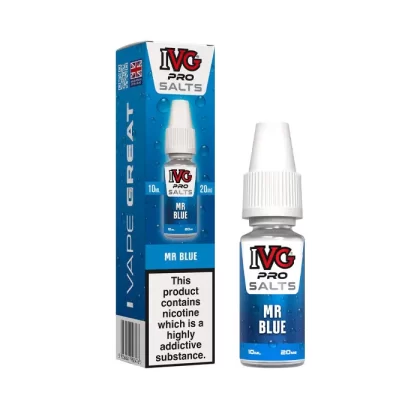 Mr Blue Nic Salt E-Liquid by IVG Pro - 20 mg - High Strength