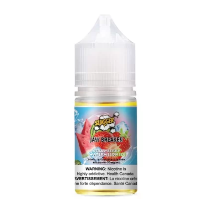 SLUGGER Jaw Breaker Salt – Strawberry Watermelon Ice 30ml (20, 35, 50mg) - Vapebar Pk