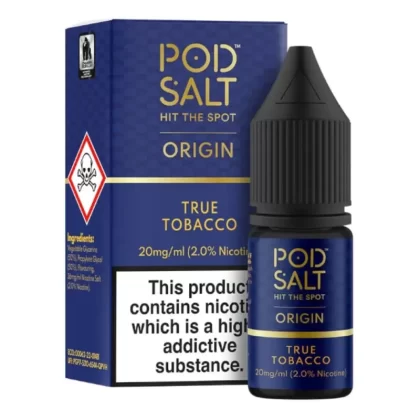 True Tobacco Nic Salt E-Liquid by Pod Salt (10ml)