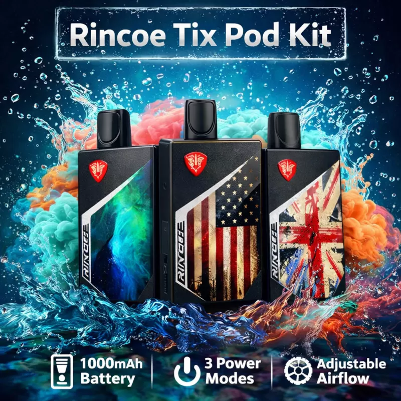 Rincoe Tix Pod Kit - Blazing Skull - Vapeciga
