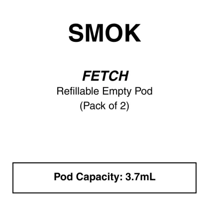 SMOK Fetch Empty Pod Cartridge – 3.7ml ( Pack of 2)
