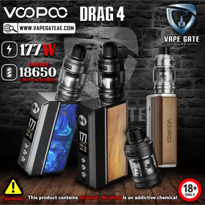 VOOPOO DRAG 4 Pod Kit 177W - Gunmetal & Forest Green