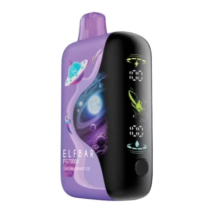 Elf Bar FS70K Disposable Vape Device – Sakura Grape Ice 20ml