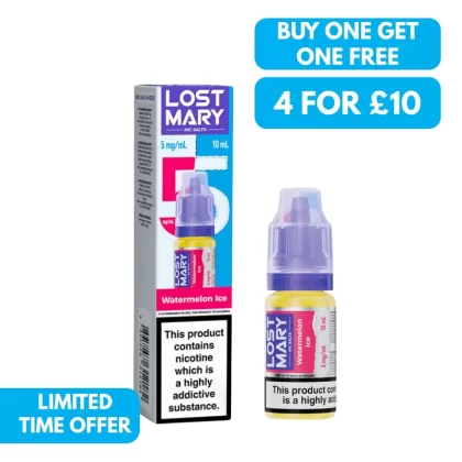 5mg (0.5%) Lost Mary 10ml Nic Salt E-liquid - Vape Co