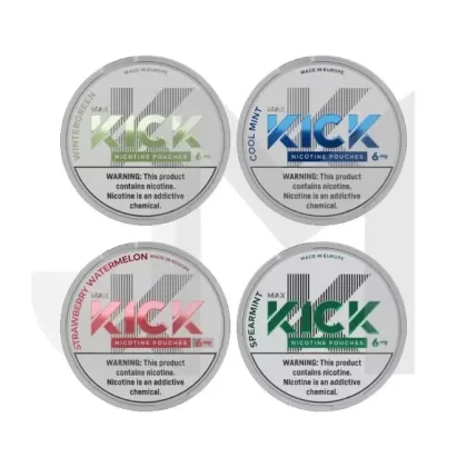 6mg Max Kick Nicotine Pouches – 20 Pouches