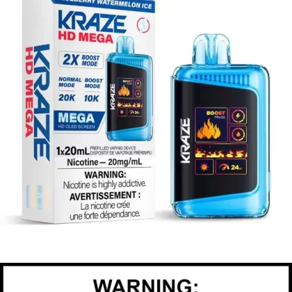 Blueberry Watermelon Ice Kraze HD Mega Disposable Vape