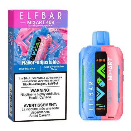 Elf Bar MixArt 40K Disposable Vape Device – Blue Razz Ice 20ml