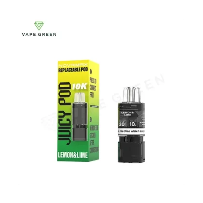 Lemon & Lime Prefilled Pod Refill Pack by Juicy Pod Novamax 10K