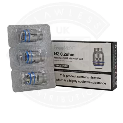 Freemax Mesh Coil 3pcs/pack (M Pro ) - Size#M2 904L 0.2ohm>M1 904L 0.15ohm>M4 904L 0.15ohm>M3 904L 0.15ohm>M1-D Mesh Coil 0.15ohm