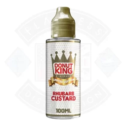 Donut King Limited Edition – Rhubarb Custard 0mg 100ml Shortfill - Eliquidsupply