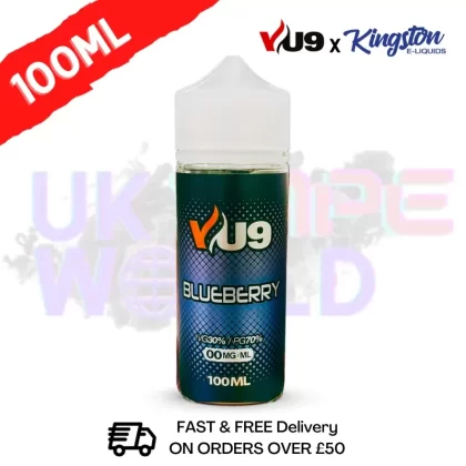 Blueberry Shortfill eJuice 100ML Eliquid – VU9 x Kingston