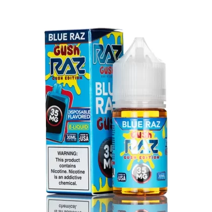 Pod Juice X RAZ Salt Nic - Blue Razz Gush - 30mL - 35mg