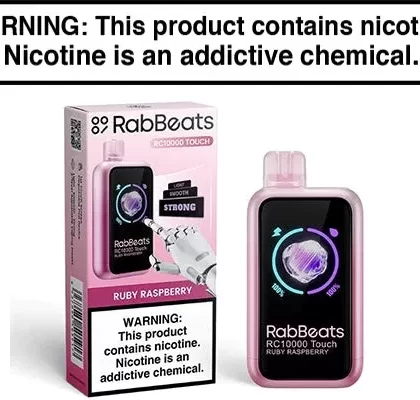RABBEATS RC10000 TOUCH DISPOSABLE VAPE – 10,000 PUFFS - Blue Razz Ice, Blueberry Watermelon