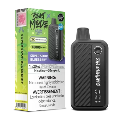 Beast Mode Max 18K Super Sour Blueberry Disposable Vape