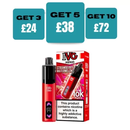 IVG Nexio 10K Prefilled Pod Vape Kit - £8.99 or 3 for £24 - Purple Lemonade