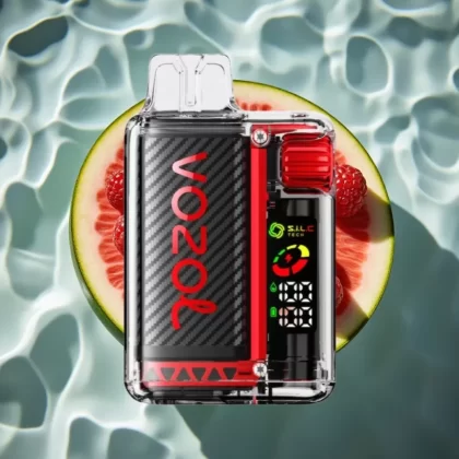 VOZOL Vista 20000 Puffs Raspberry Watermelon Rechargeable Disposable Vape with OLED Screen & 6-Level Watt Adjustment - Bangvapeaustralia