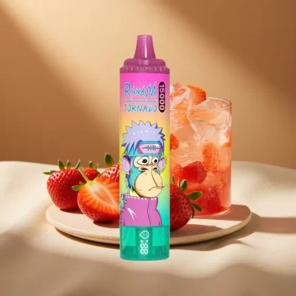 RandM Fumot Tornado 15000 Puffs Mesh Strawberry Ice Disposable Vape