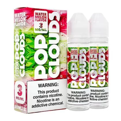 Sale $18 – Watermelon (x2 60mL) by Pop Clouds TFN E-Liquid