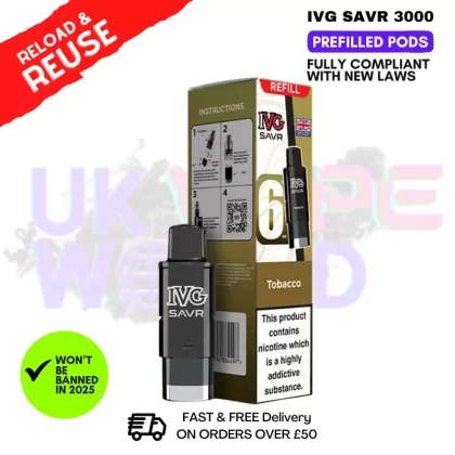 Tobacco IVG 3K Replacement Pod