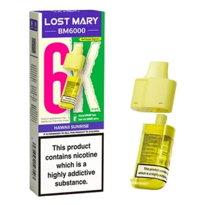 Hawaii Sunrise BM6000 Prefilled Pods by Lost Mary (2ml + 10ml)