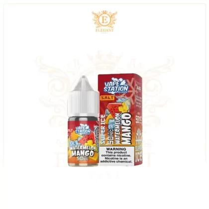 VAPE STATION WATERMELON MANGO SUPER ICE SALT ELIQUID