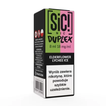Liquid SIC! NIC 8ml 18mg Elderflower Lychee Ice – Duplex