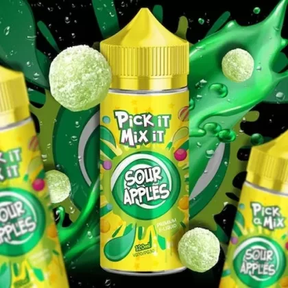 Sour Apples by Pick It Mix It – 100ml 0mg