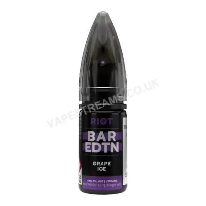 Riot BAR EDTN Grape Ice Nic Salt E-Liquid - Vapestreams Co