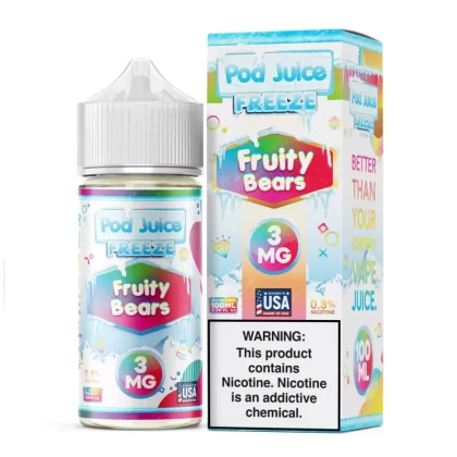 Pod Juice FREEZE – Fruity Bears – 100ML E-Liquid - 6MG