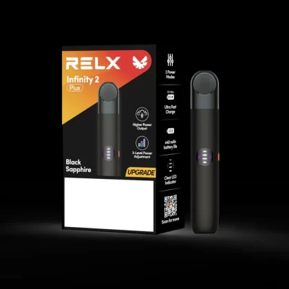 RELX Infinity 2 Plus Device – Black Sapphire - Vape Store