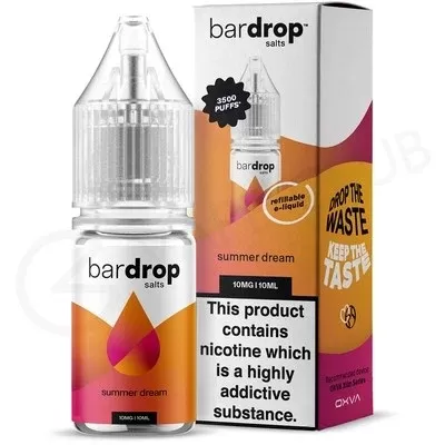 Summer Dream Nic Salt E-Liquid by Bar Drop Salts