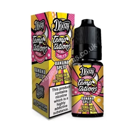 Doozy Temptations Banana Split Nic Salt E-liquid - Vapestreams Co