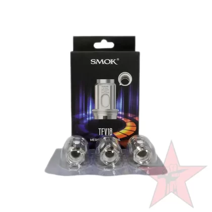 Smok TFV18 Coils – 3 Pack - Meshed 0.33ohm, Dual Meshed 0.15ohm