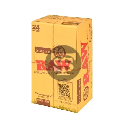 RAW Organic Connoisseur Papers With Tips 1 1/4 Pack of 24 - Ejuicewarehouse