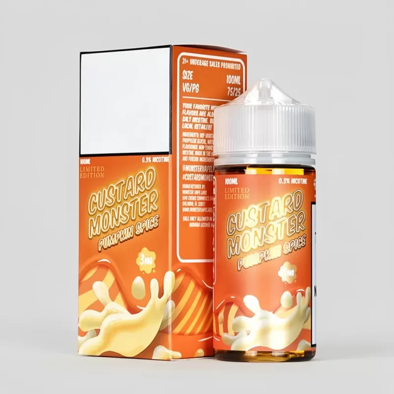 Custard Monster – Pumpkin Spice – 100mL Vape Juice - Vape Product, Vape Product; Vape Product, Vape Product (E394D8)